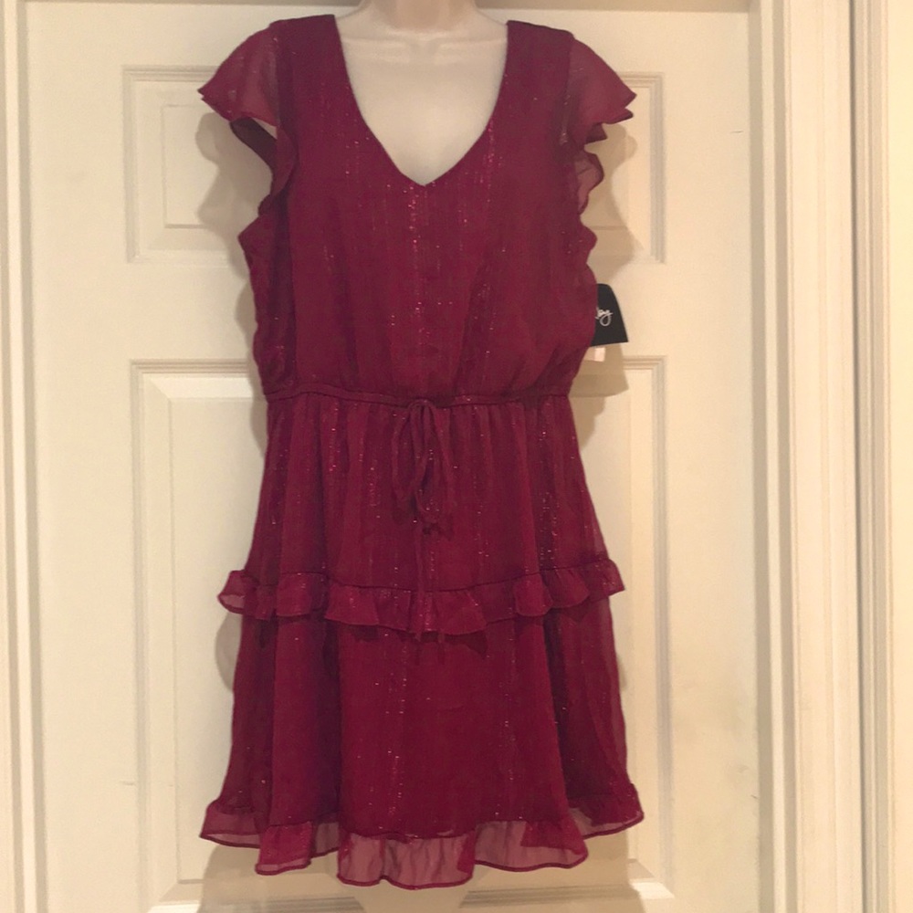 NWT  By and By Sparkly Lined Dress Size L